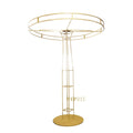 Modern Simple Gold Metal Flower Stand Hanging Crystal Pendant Candlestick Wedding Celebrations Arrangement Props Carton