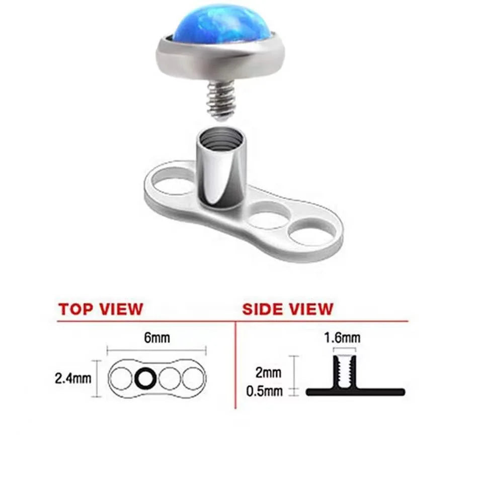 Gaby Hot Sale Titanium Dermal Anchor Set G23 Titanium Piercing for Women ASTM-F136 Wholesale Piercing Jewelry