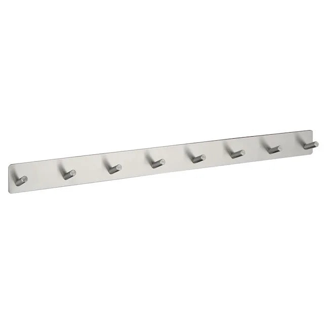 CUSTOM Stainless Steel Robe & Towel Hooks No Drilling Rustproof Wall Mounted Waterproof Adhesive Hooks(8 Hooks)