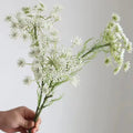 Plastic Faux Decoration Flower Magnoliopsida Orlaya Grandiflora Natural Touch Artificial Flower Branch for Home Wedding Decor