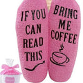 Wholesale if You Can Read This Cupcake Socks Men Unisex Novelty Funny Cozy Fuzzy Non Slip Socks