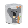 30CM Foldable Felt Koala Laundry Hamper Kid's Toy Storage Basket Collection for Bathroom or Children's Room