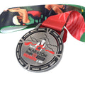 Panama Maraton 10KM Medal with Ribbon Antique Nickel Finish Sports Medal for Runners