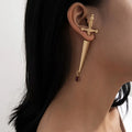1Pc Vintage Cool Sword Stud Earrings Female Punk Fashion Jewelry Novel Charm Women Men Gift Gothic Mystical Unique Stud Earring