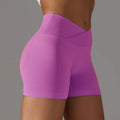 Custom Logo OEM High Waisted Scrunch Butt Lift Yoga Shorts Fitness Women Sport Workout Gym Biker Yoga Shorts
