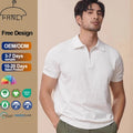 Summer Lightweight Retro Ice Silk Knitted Half-sleeved Light Luxury Zipper Loose Solid Short-sleeved Men's Polo Shirt