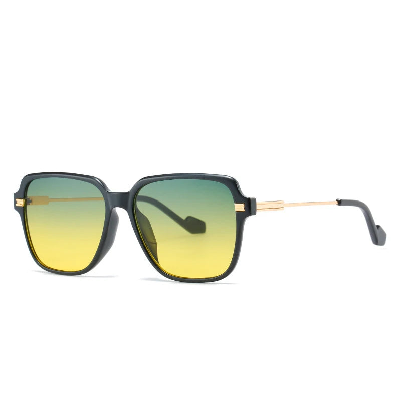 KD8982  Wholesale Fashion Women Oversized Sunglasses Metal Square Eyewear Men Brand Designer Shades Sun Glasses