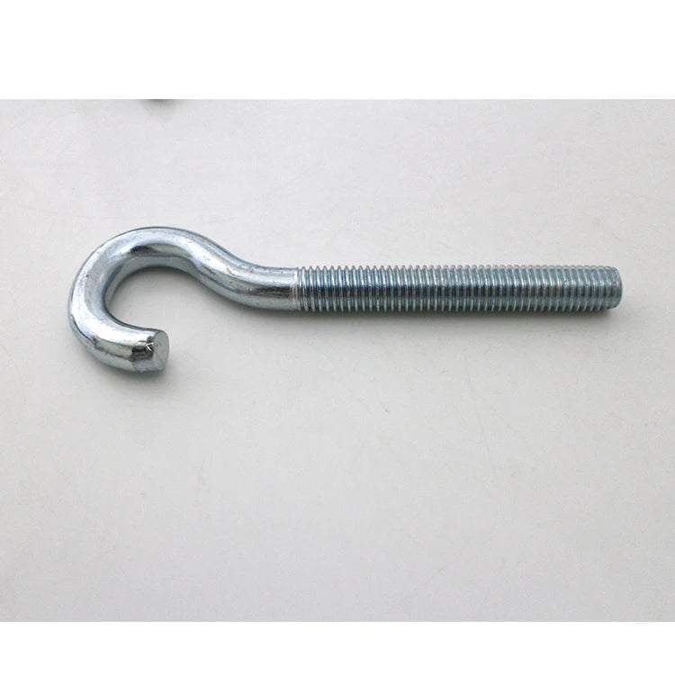 J Type Foundation Bolt M16-M120 Zinc Plated J Bolt HDG J Shape Hook Bolt