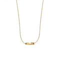 Minimalist Design Plain Silver 925 Sterling Jewelry Women Factory Wholesale Twisted 3d bar Necklace