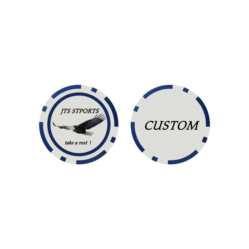 Manufacturer Golf Accessories Custom Logo Plastic Golf Ball Marker Poker Chips Ball Marker