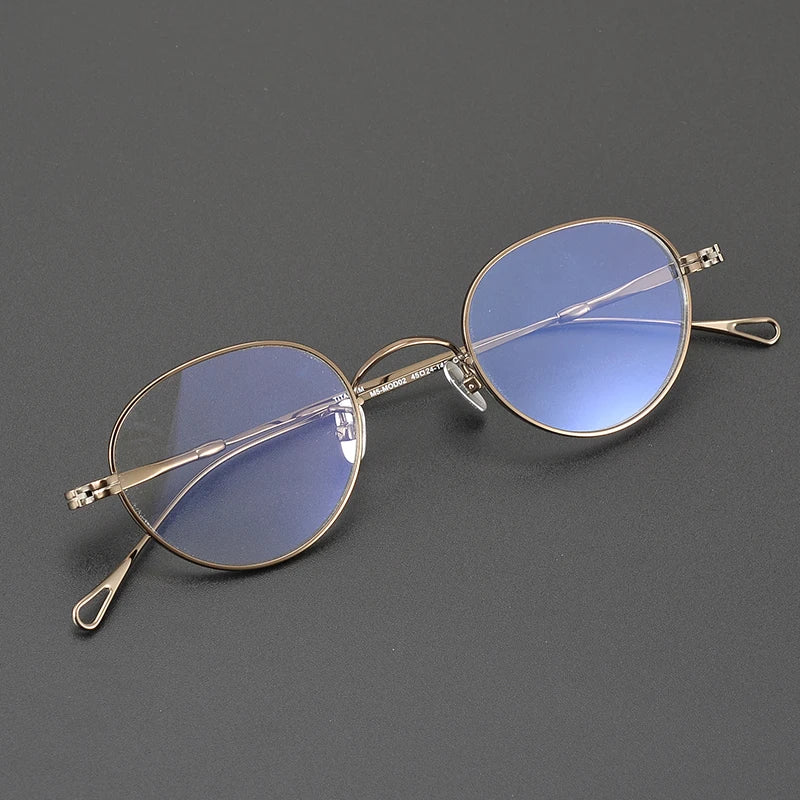 MO-MOD02 Shenzhen Factory Spot Pure Titanium Plate Glasses Frame Men's and Women's Optical Glasses