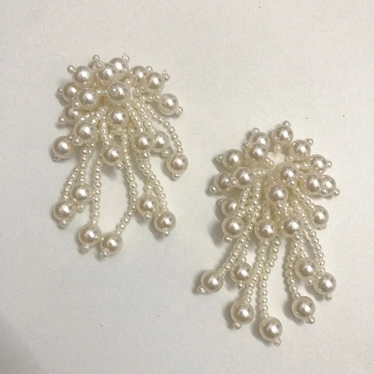 Garment Shoes Chest DIY Accessories Pearls Bowknot Patch Decorations LT9321