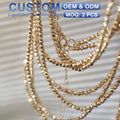 Jewelry Manufacturer Wholesale Prices Designer Luxury Women's Beads Femme 18K Gold Bracelet Chain