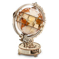 Robotime Rokr Handmade Assembled Toys DIY Wood Crafts Gift ST003 Luminous Globe 3D Wooden Puzzles for Dropshipping