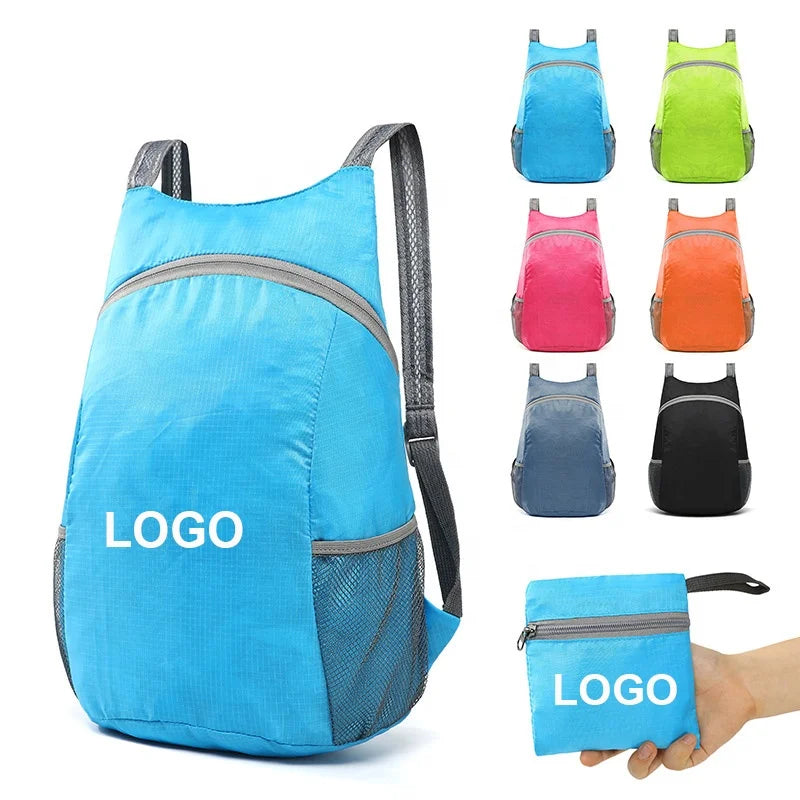 Cheap Custom Ultralight Foldable Casual Daypack Waterproof Hiking Folding Sports Gym Travel Backpack Bags