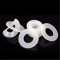 High Temperature Silicone Rubber Stainless Steel Aluminium Gasket Flat Pad Washer for Seal 50mm Custom Size Insulating Washer