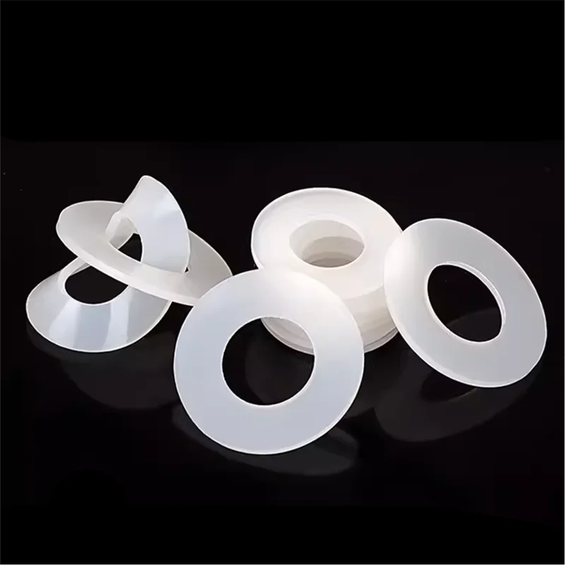 High Temperature Silicone Rubber Stainless Steel Aluminium Gasket Flat Pad Washer for Seal 50mm Custom Size Insulating Washer