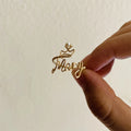 Lateefah OEM Women Anneau Handmade Personalised Gold Filled Custom Letter Wire Name Ring