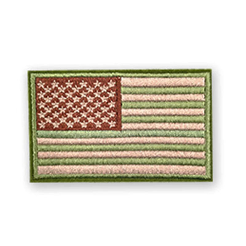 Custom Twill Embroidery Patch for Hat Competition Festival and Daily Use Featuring Embroidered National Flag Embroidered Patch