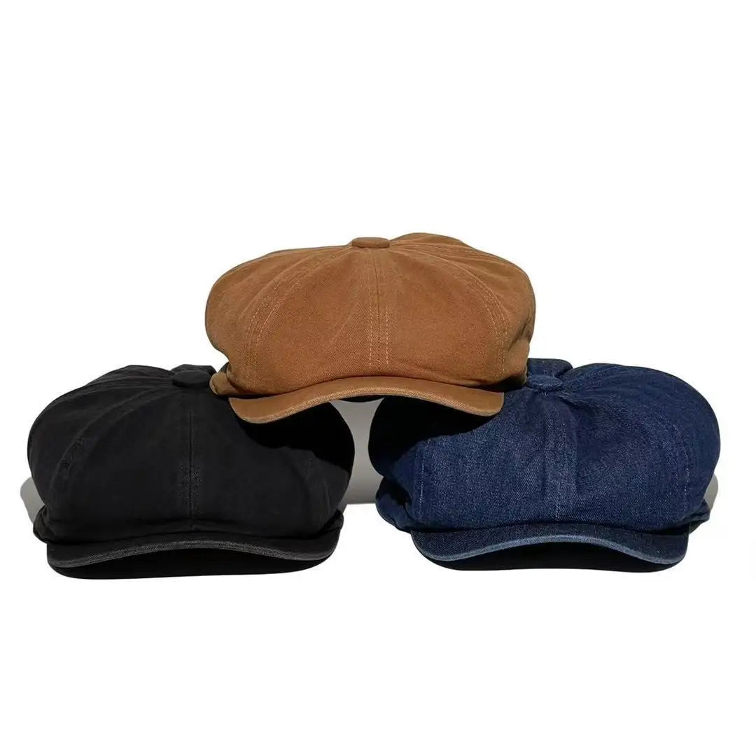 Ready to Ship 8 Panel Newsboy Hat Denim Ivy Driver Cabbie Hats Cap French Beret Hats for Men