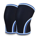 2026 Custom Logo 7mm Nylon Sport Compression Knee Sleeve Support Brace for Weight Lifting Crossfit-Flexible Thick