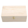 New Arrival Durable White Color Large Space Clamshell Rectangle Wooden Storage Box Poker Cards Container for Gift With Lock