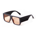 STORY STY3583N Fashion Wide Frame Square Sunglasses Brand Designer 90s Trendy Orange Women Men Oversized Vintage Sunglasses