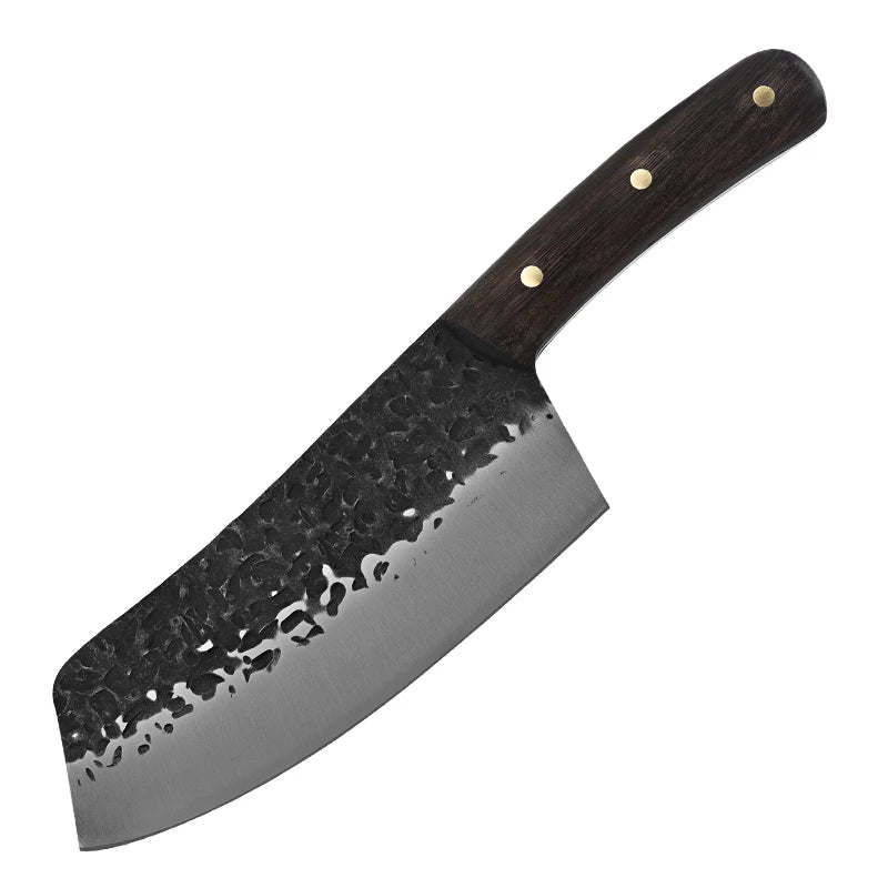 7 Inch Handmade Forged Full Tang Curved Boning Knife Slaughter Knife Stainless Steel 5cr15 Butcher Knife