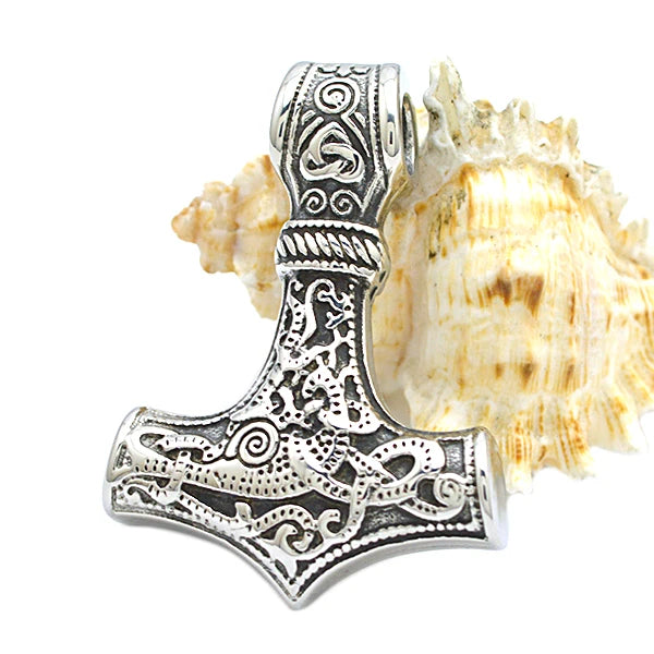Hot Selling Stainless Steel Hammer Pendant Viking Jewelry Biker Necessary Charming Pendant MegaBDM