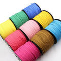 2.6mmx1.5mm Faux Suede Cord/Thread/Wire 100Yards/roll for DIY Bracelet Jewelry Findings Components for Bags Garments Shoes