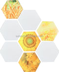 Customized Home Decoration Blanks Wood Art Panels Gloss MDF Photo Plaque Hexagon Sublimation Blank Wall Decor