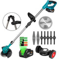 Yofidra Electric Lawn Mower Handheld Cordless Garden Grass Trimmer Length Adjustable Oversea EU Warehouse