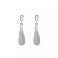 Trendy Jewelry Classic S925 Silver Brushed Pendant Earrings Minimalist Dainty Water Drop Dangle Ladies Hypoallergenic Earrings