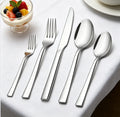 Factory Direct 304 Stainless Steel Mirror Polished Modern Flatware Set Luxury Square Handle Cutlery for Hotel Restaurant
