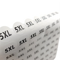 RTS 1.5 CM Round Coated Paper Apparel  Trousers Skirt XS S M L XL 2XL Clothes Size Sticker Labels Sizes Stickers for Clothing