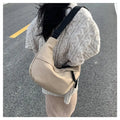 Unisex Shoulder Handbag Sling Crossbody Bag for Women Men Lightweight Nylon Dumpling Bag with Adjustable Strap