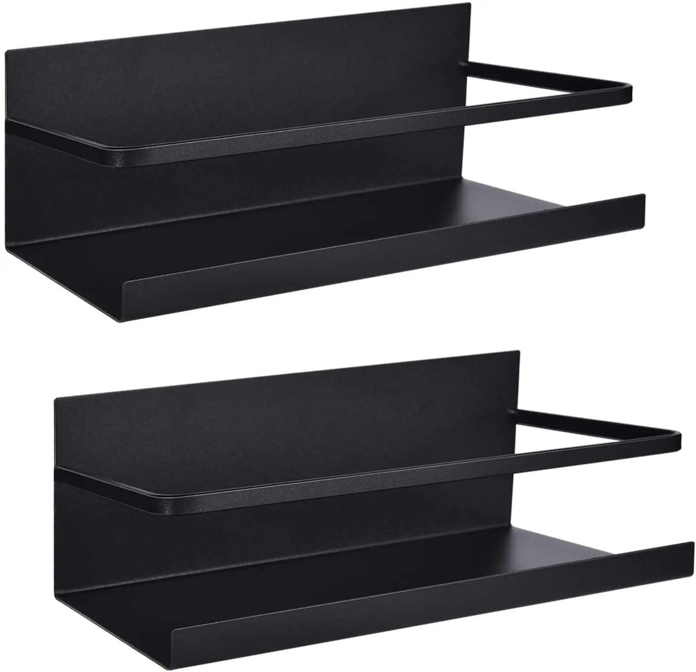 Single Tier Kitchen Refrigerator Side Metal Spice Holder Hanging Magnetic Fridge Rack