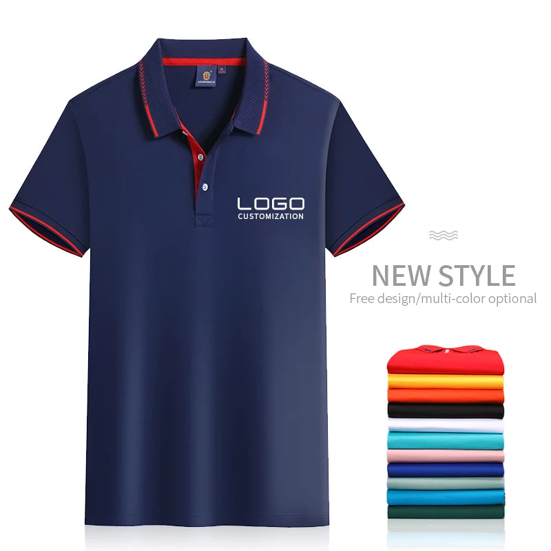 Popular Best Styles Good Quality Men's Polo Shirts Custom logo Collar t Shirts Worker Uniform Polo t Shirts