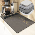 Kitchen Countertop Coffee Bar Draining Mat Water Absorbent Pad Diatomite Drying Dishes Eco-Friendly Custom Size Modern Mat