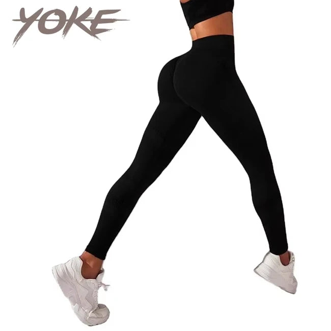 Yoke Active Jogger  Suits for Running  Pants Fitness Yoga Wear Workout Yoga Legging High Waist Fashionable Legging for Girls