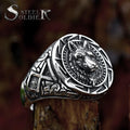 SS8-1070R Unique Design 316L Stainless Steel Turkish Stone Ring CZ Ring for Men High Quality Zircon Jewelry Gift