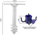 Modern Plastic Beach Umbrella Base with Sand Anchor and Ground Screw-Outdoor Furniture for Park Use