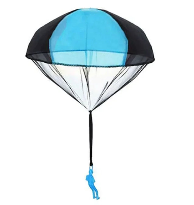 Children's Outdoor Plastic Parachute Toy Free Flying Sky Diving Watching Landing Jump-sack Hand Throwing Soldier Fun Kids 43cm