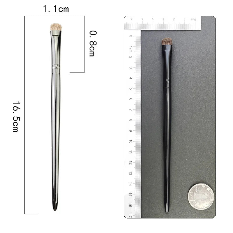 Small Fluffy Soft Bristle Wooden Goat Angulared Smokey Face Bulk Eye Brush