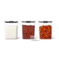 Stackable Food Storage Containers with Lids for Kitchen and Pantry Organization
