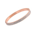 BM Custom Logo Women Fashion Bracelet OEM 18k Gold Stainless Steel with Diamond Customizable Bangle