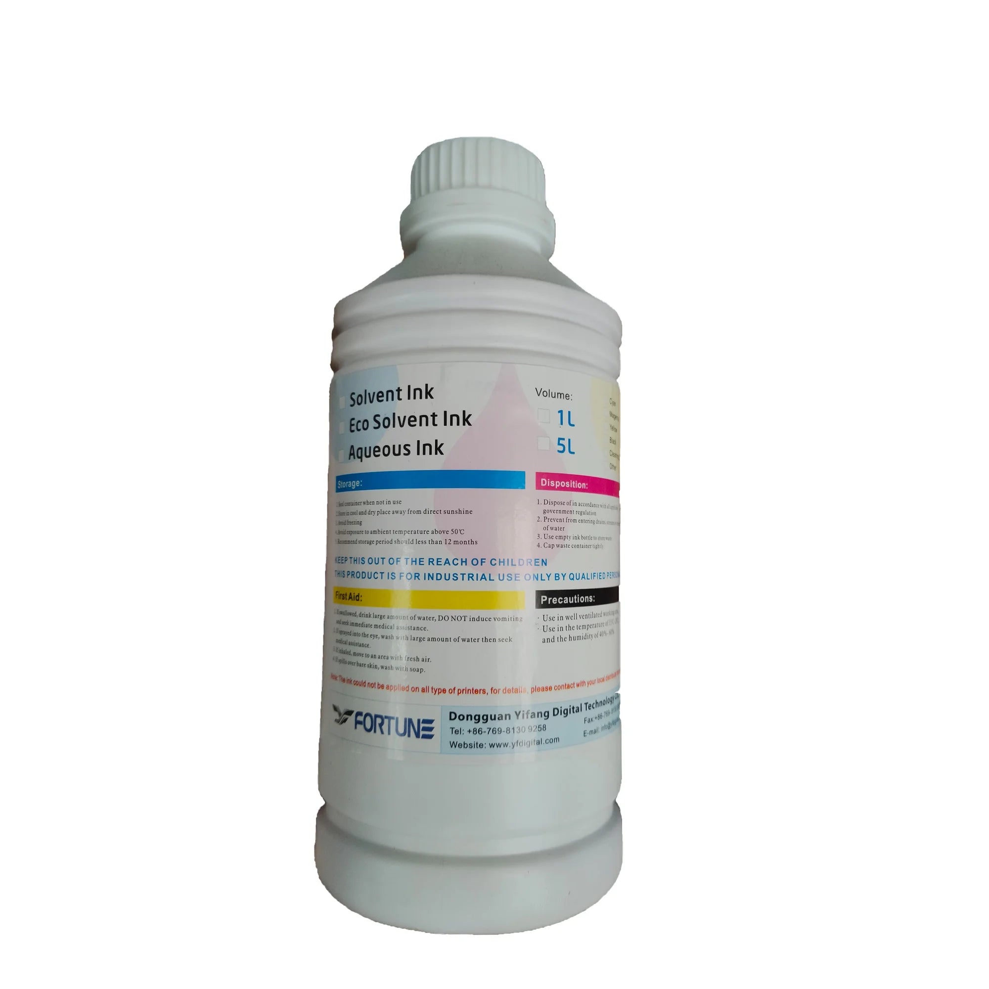 Lower Price for Eco Solvent Ink From FORTUNE Factory 1Year Guarantee