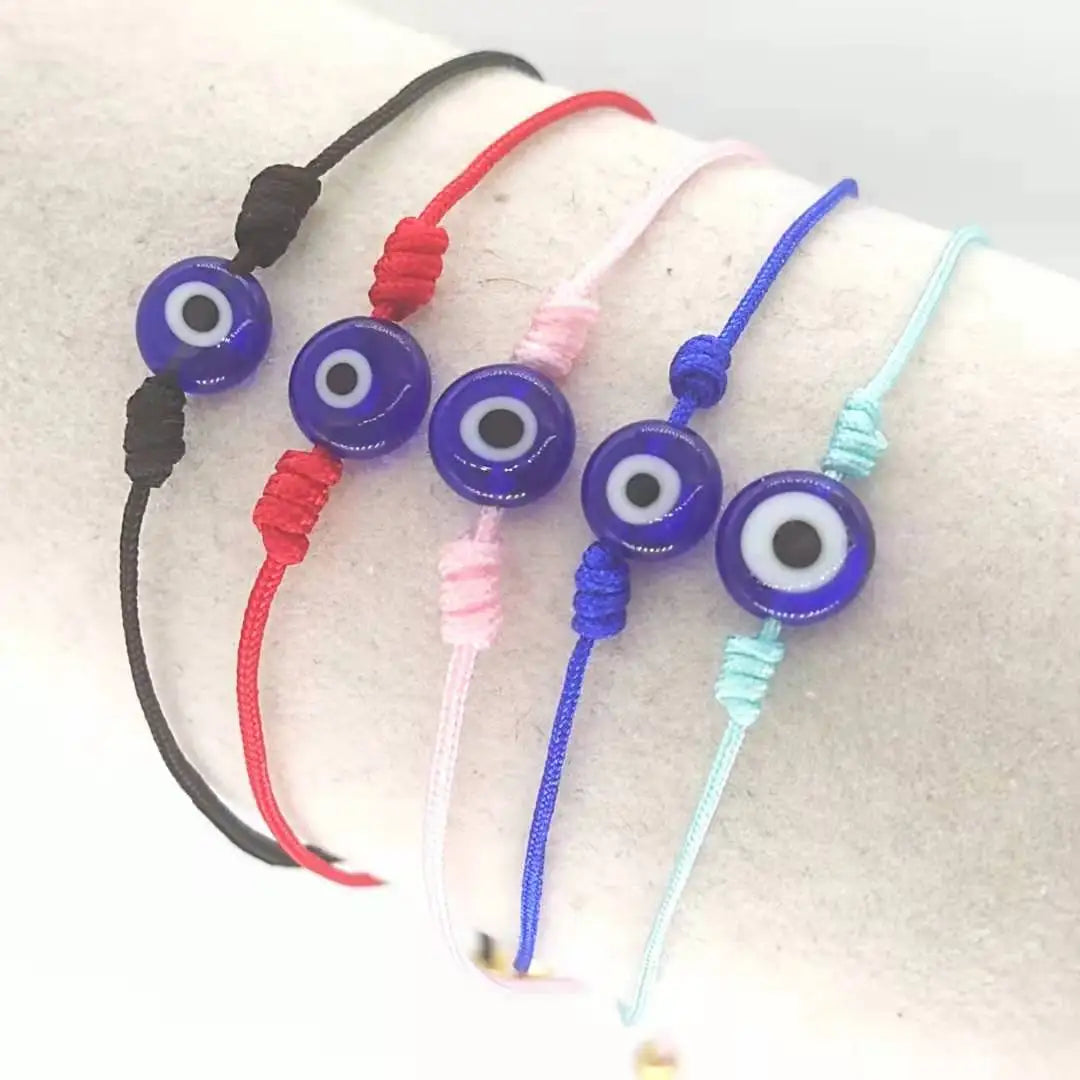 KDB8261 Wholesale Fashion Adjustable Evil Blue Eye Beaded  Gold Plated for Party Engagement or Gift