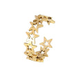 Custom Women Cutout Hollow Out Star Ring Open Star Women Gold Finger Ring Adjustable Stainless Steel Ring Non Tarnish Jewelry