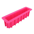 Hot Sale BPA Free Non Stick Homemade  Thick  12 Inch Rectangle Soap Moulds  1500ml Silicone  Loaf Soap Molds